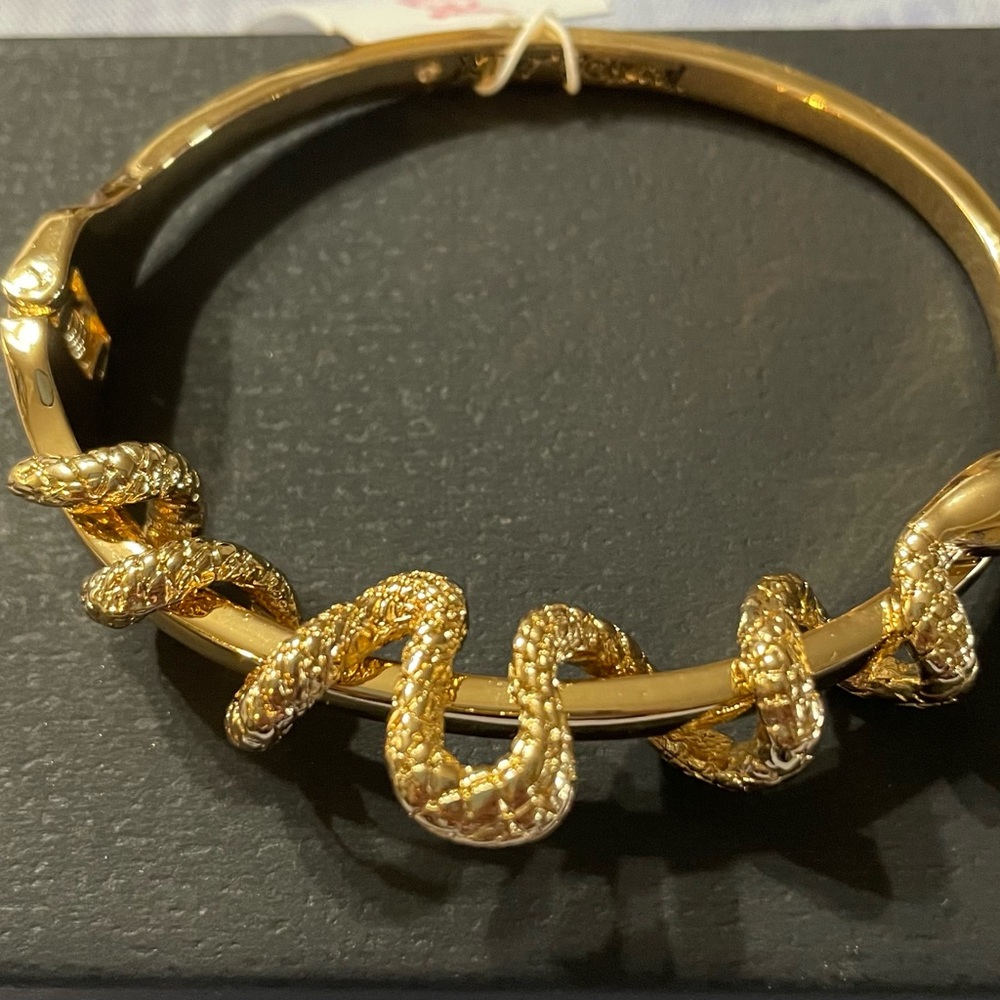 Betsey Johnson coiled snake bracelet, nwt